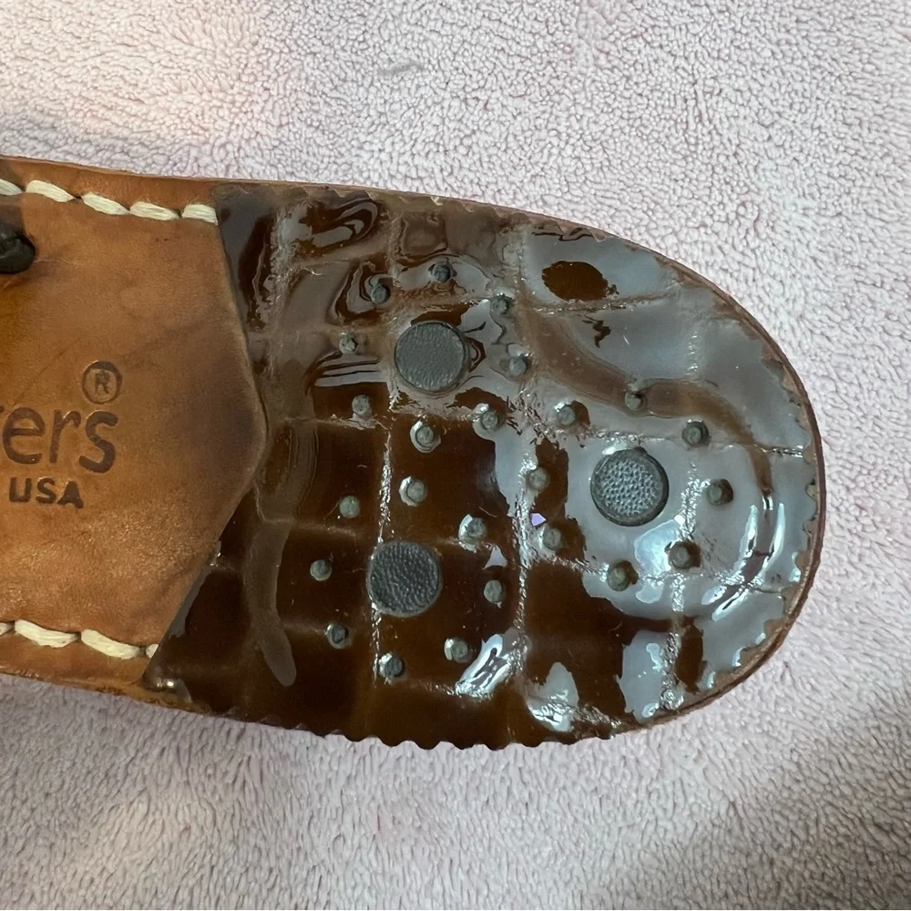 Jack Rodgers Brown Leather Sandals Size 8